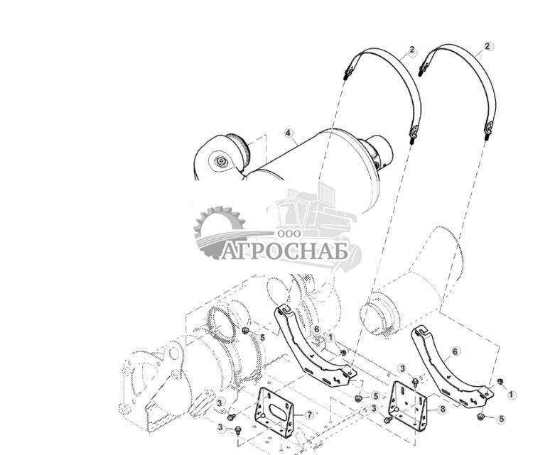 Крепления выхлопной трубы, Final Tier 4 - ST832013 1084.jpg